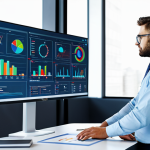 **

"A professional data analyst, fully clothed in appropriate business attire, examining graphs and charts on a large monitor displaying consumer trends. Background: A modern, brightly lit office filled with collaborative team members. Safe for work, professional setting, perfect anatomy, correct proportions, natural pose."

**