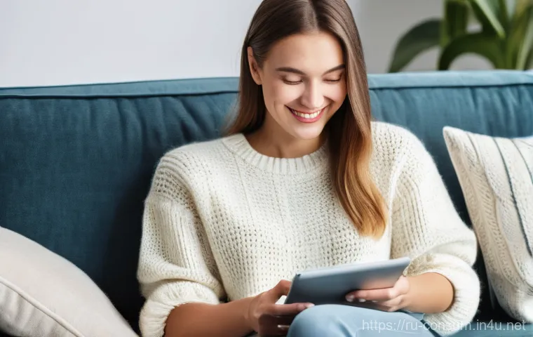 소비자 행동 데이터를 활용한 혁신적 디지털 서비스 사례 - **A personalized online shopping experience:**
    A cheerful young Russian woman, elegantly dressed...