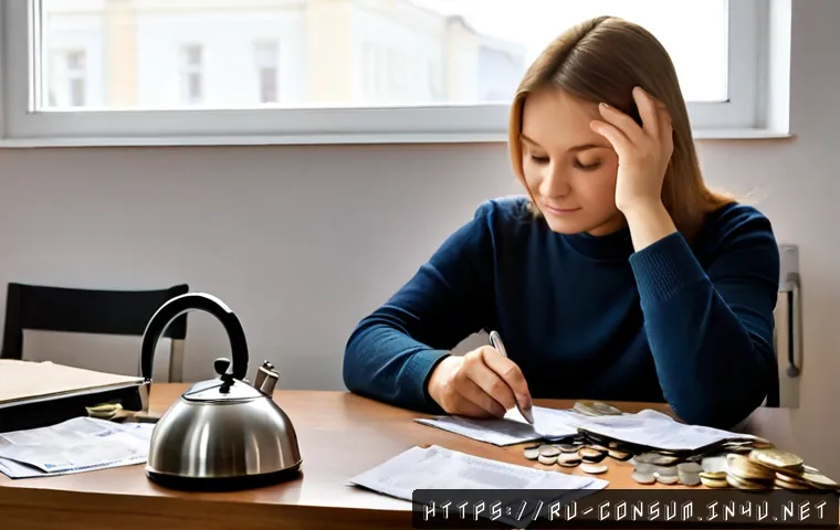 Home 17 소비자 보호와 관련된 사례 및 법적 이슈 - Photorealistic Russian consumer protection scene in a bright modern apartment, a middle-aged woman c...